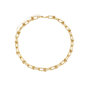Colar Dourado Chocker Corrente Elos - Coleção Almafitana